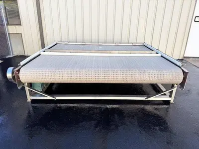 NERCON Bi-Directional Accumulation Table, Stainless Steel 9' Wide x 8' Long