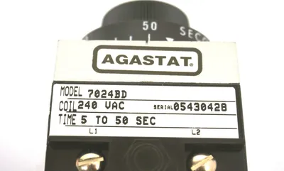 NEW AGASTAT 7024BD TIMER 5-50 SEC.