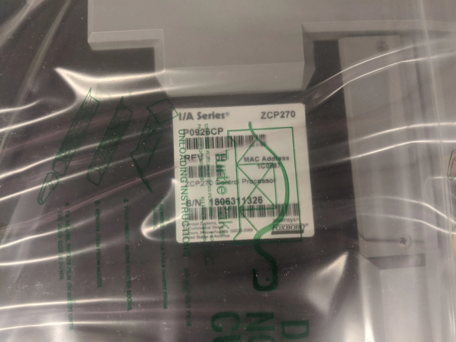 Foxboro P0926CP ZCP270 I/A Series Control Processor
