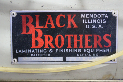 Black Brothers 32" Reverse Roller Coat Laminator