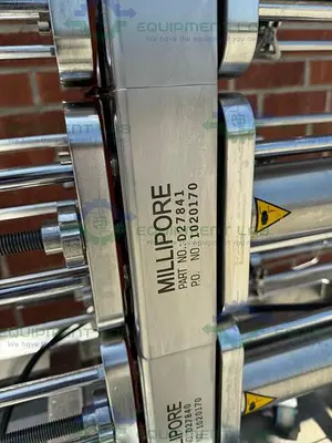 USED MILLIPORE STAINLESS STEEL HYDRAULIC PELLICON CUF-8 FILTER SKID