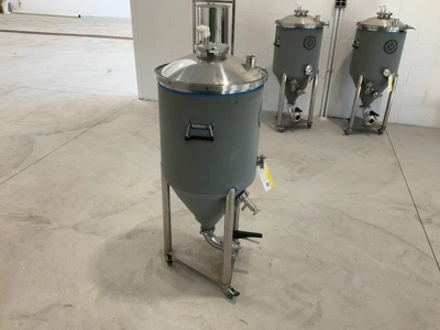 Used SPIKE BREWING CF15 CONICAL FERMENTER/UNITANK WITH INSULATED CONICAL JACKET 18 GALLONS Brewing Equipment Michigan US | Miedema Asset Management Group #1580107