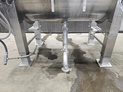 Used Feldmeier Ribbon Blender, 50 Cubic Feet, 304 Stainless Steel
