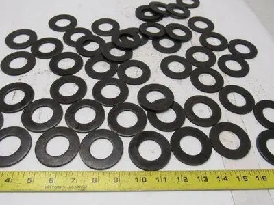 1-1/8" Black Oxide Structural Flat Washer Steel 0.144 Thick 2.250" OD Lot of 47