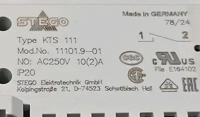 Used Stego Stego KTS 111 Temperature Controls South Carolina US | Palmetto Automation #1160519