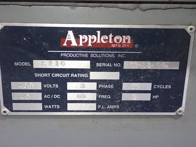 USED APPLETON S210