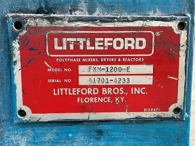 Used 1990 LITTLEFORD FKM 1200E Mixers Ohio US | HGR 24 #727700