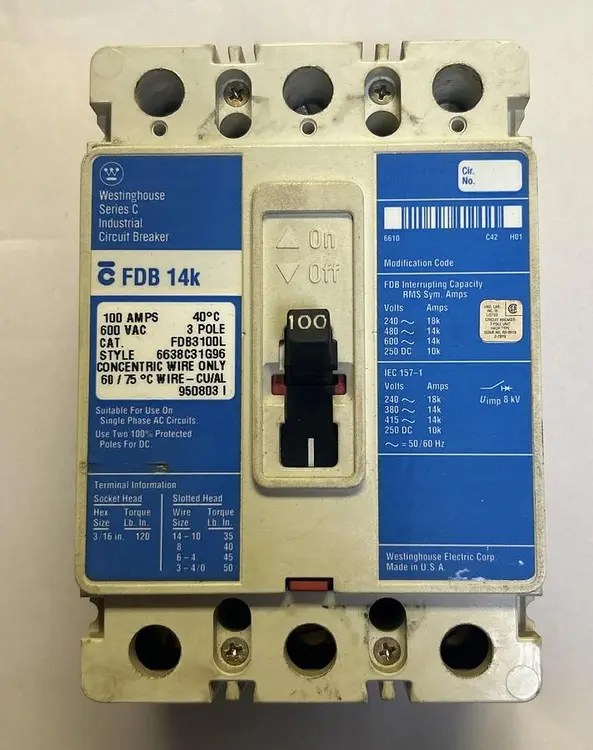 Used WESTINGHOUSE FDB3100L Miscellaneous Equipment (Electrical & Power) | Surplus Asset Holdings #1202548