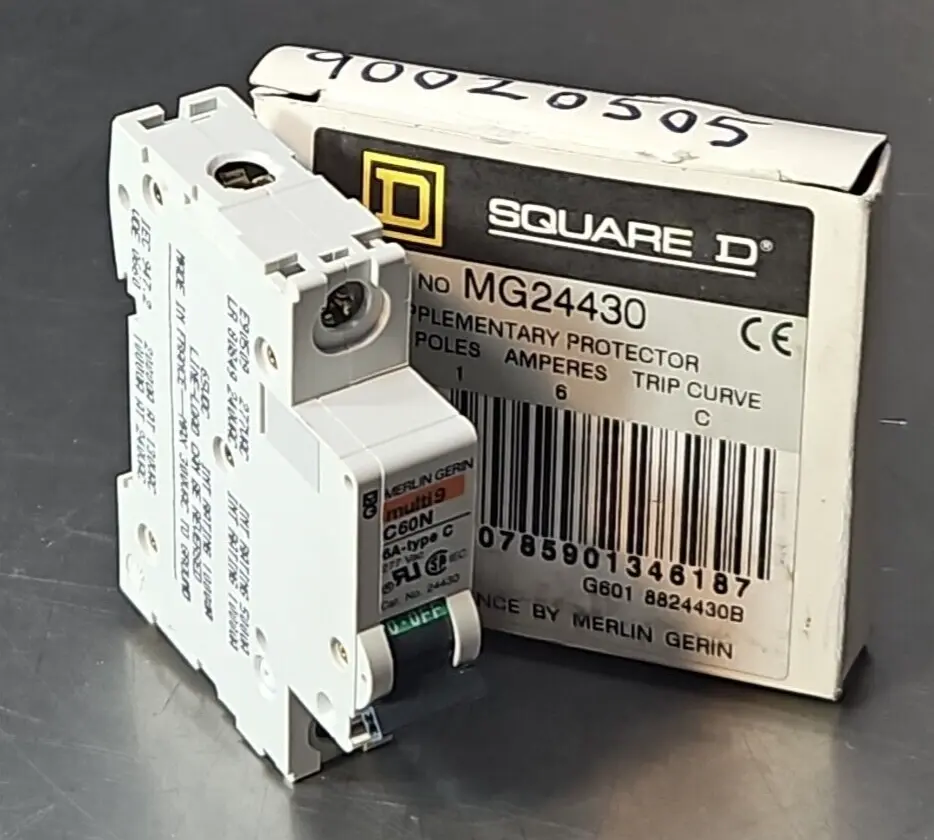 Square D MG24430 Supplementary Protector Breaker 1P 6A 277 VAC (BIN434)