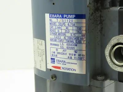 Used EBARA _UNKNOWN_ Centrifugal Pumps Indiana US | Arrow Industrial #1466555