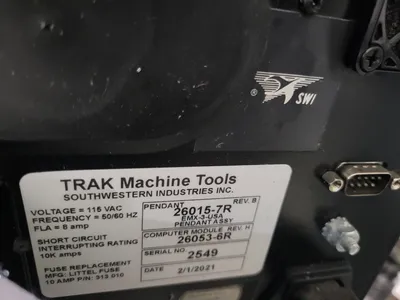 2021 TRAK DPM 3 AXIS CNC BED MILL Vertical CNC Knee Mill | Myers Technology Co., LLC (4)