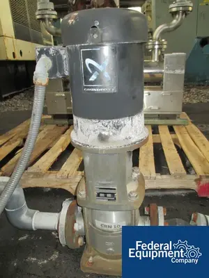 USED Grundfos Grundfos Vertical Centrifugal Pump, Model CRN-10, 3 HP