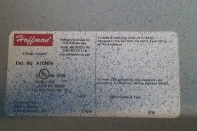 USED HUBBELL WIEGMANN Electrical Box