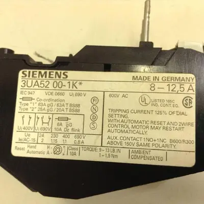USED SIEMENS 3UA52 00-1K