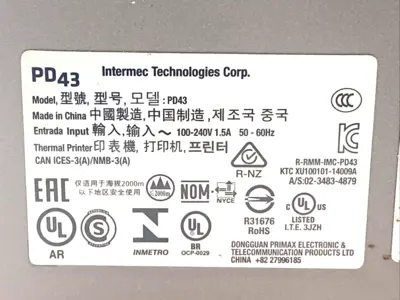 Used Intermec Intermec PD43 Label Printers Michigan US | Maverick Industrial Sales #1402256