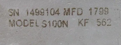 USED GPI S100N-KF-562 FLOW METER S100NKF562