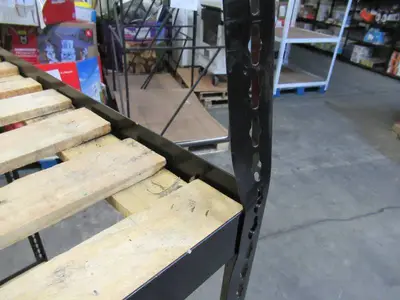Adjustable Black Metal Frame Built to Fit Onto Pallets - Perfect for Projects