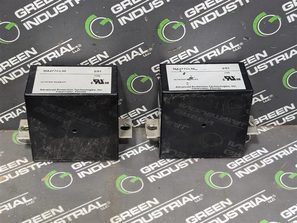 Lot of 2 Advanced Protection Technologies MA277CLNI Surge Suppressor Module Used
