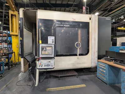 2009 DMG Mori DMU 125 P 5-Axis CNC Machining Center 230/3/60; W/ Heidenhain MillPlus iT Control