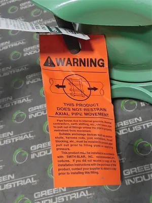 Smith-Blair Inc. Type E Flexible Coupling Size 6.63 150 PSIG Flexi-Coat New