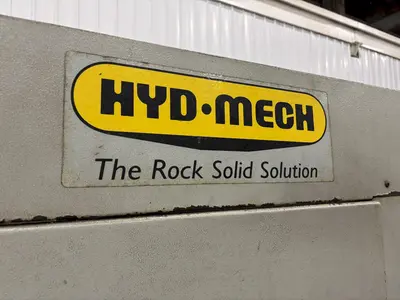 14" x 14" HYDMECH MODEL #H-14A AUTOMATIC HORIZONTAL BAND SAW WITH NESTING: STOCK #23623