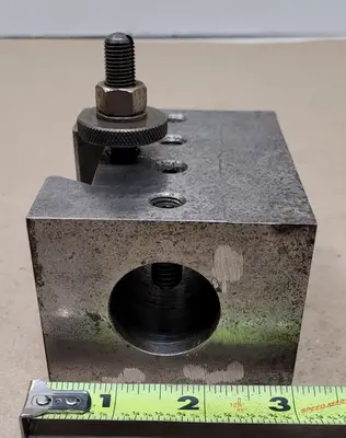 QUICK CHANGE BORING BAR HOLDER - 1.25IN BORE, 2-1/4IN WEDGE, 2.25H X 3L X 4W