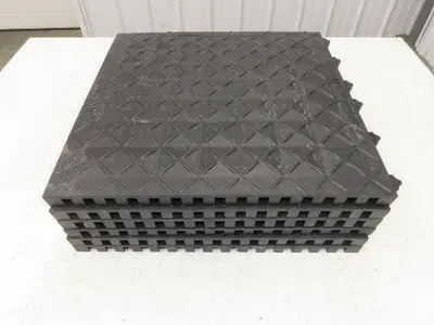 Ergonomic Anti Fatigue Modular Interlocking Floor Tile 18"x18" Lot of 6pcs