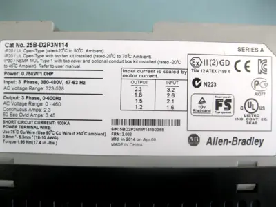 USED Allen-Bradley 25B-D2P3N114