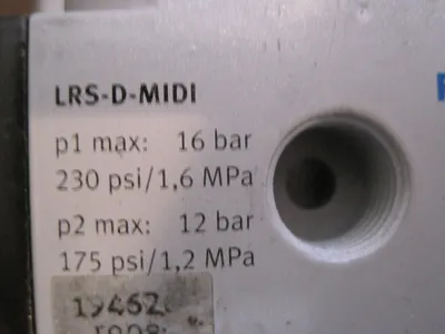NEW FESTO LRS-D-MIDI PRESSURE REGULATOR LRSDMIDI