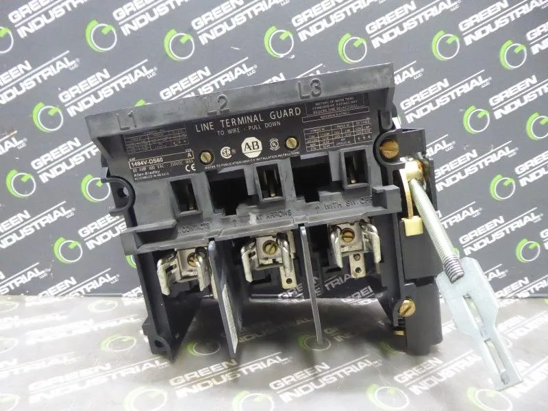 Allen Bradley 1494V-DS60 Line Terminal Guard Ser. A 60A 600VAC 250VDC 15HP Used