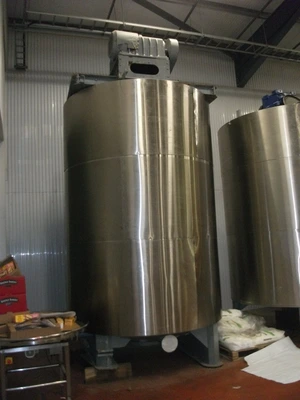 10,000 L S/S JKTD Mixer Tank
