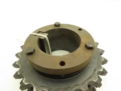 Browning D80R23 #80 Double Row Roller Chain Sprocket 23T 1" Pitch Taper Bushed