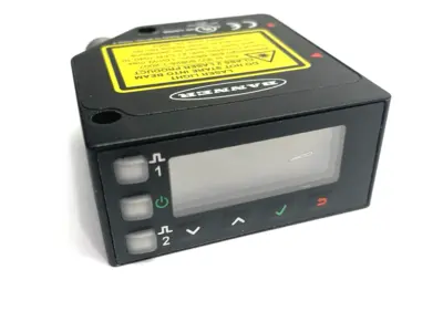 USED BANNER ENGINEERING IO-LINK LASER DISPLACEMENT SENSOR; RANGE: 100-1000 MM 97761