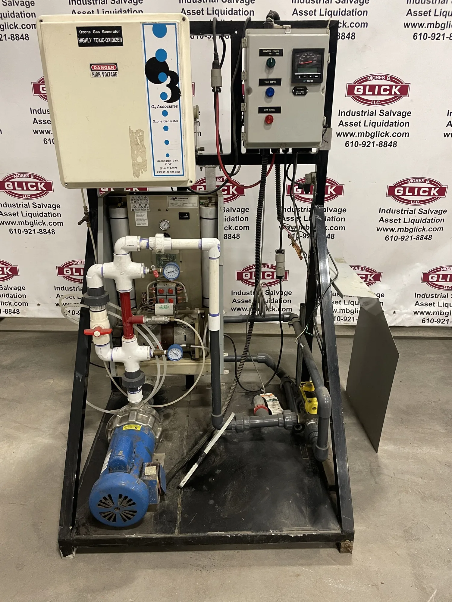 O3 Associates Ozone Gas Generator System w/ AS-12 Generator -Parts/Repair