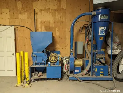 Used Cable Management Wire Chopper / Granulator System | 2018 | 25 HP Granulator + C1 Air Separator + Dust Collector
