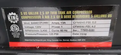 NEW KING CANADA 8488C