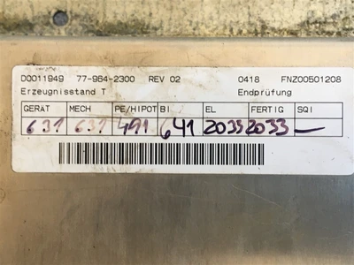 USED SIEMENS 6FC5210-0DA00-1AA1 (3)-MMC100.2, 12MB, DOS KOMPATI