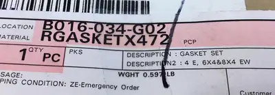 Used Fisher / Emerson _UNKNOWN_ Seals & Gaskets South Carolina US | Palmetto Automation #1271977