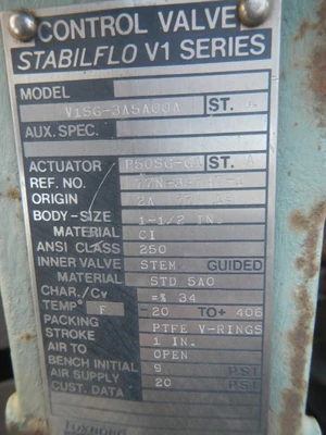 USED FOXBORO NO.: V1SG-3A00A