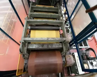 67" W (1710 mm) x .009"-.079" (.23 mm-2 mm) x 20 Ton Color Coating Line (Used)