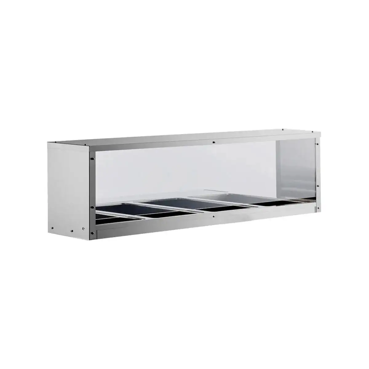 New | in-Stock Atosa New Atosa MROS-4ST Overshelf/Sneezeguard for 4-Well Steam Table Food, Restaurant, & Bakery Parts & Accessories Illinois US | Falcon Restaurant Supply #1375294