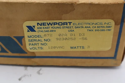 NEW NEWPORT 872-02A-D1-D3