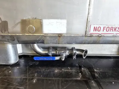 Used 350 Gallon IBC Tank (Tote), 304 Stainless Steel