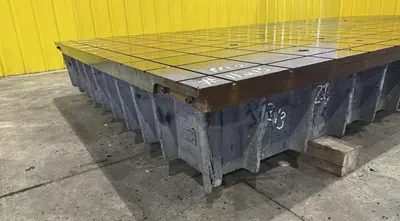 78" x 158" x 15" PORTAGE GRID TYPE LAYOUT SURFACE TABLE. STOCK # 2201319