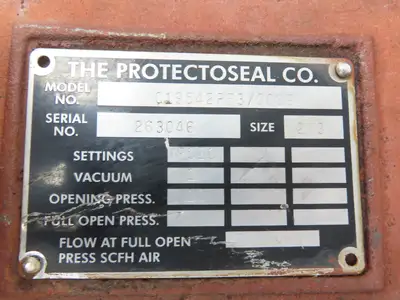 Protectoseal C19542PF3/0069 Pipe-Away Pressure/Vacuum Relief Vent 2x3" Flanged