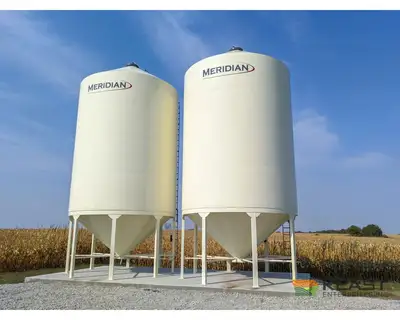 Used MERIDIAN 1630 STANDARD - 5828 BUSHELS Hopper Bottom Silos Iowa US | Keast Enterprises #1360496