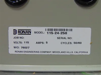Ronan 115-24-250 Power Supply Module Used