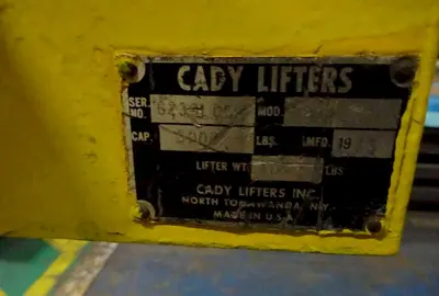 USED CADY LIFTERS 6239LCD