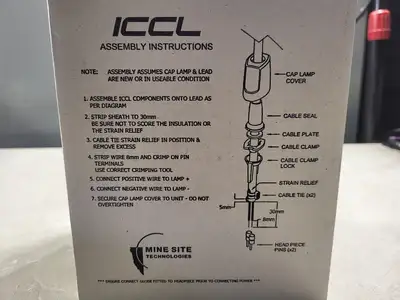 NEW 2006 MINE SITE TECHNOLOGIES ICCL - CAP LAMP