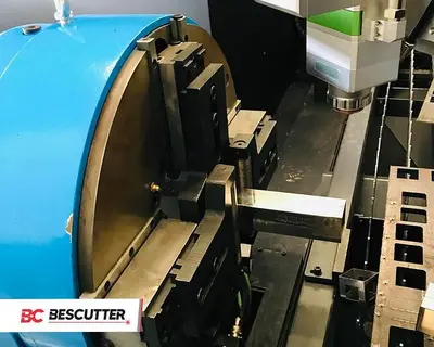 2026 Bescutter FLY PRO 5'X10' | 1500W - 6000W IPG | Fiber Laser Metal Sheet and Pipe Cutter Full Enclosure with Parallel Shuttle Table